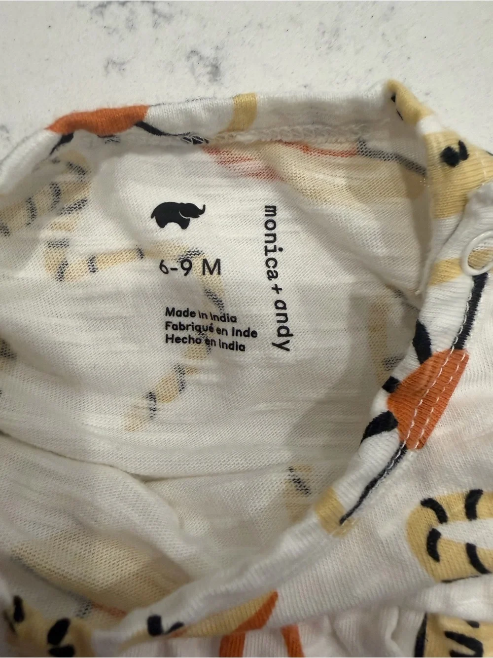 Monica + Andy Western Print Baby Romper